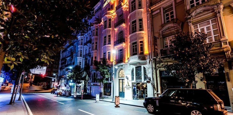Art Nouveau residential buildings in Nişantaşı, reflecting the elegance and wealth of the district.